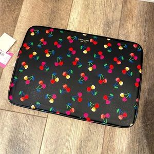 NWT Kate Spade Cherry Laptop Sleeve
